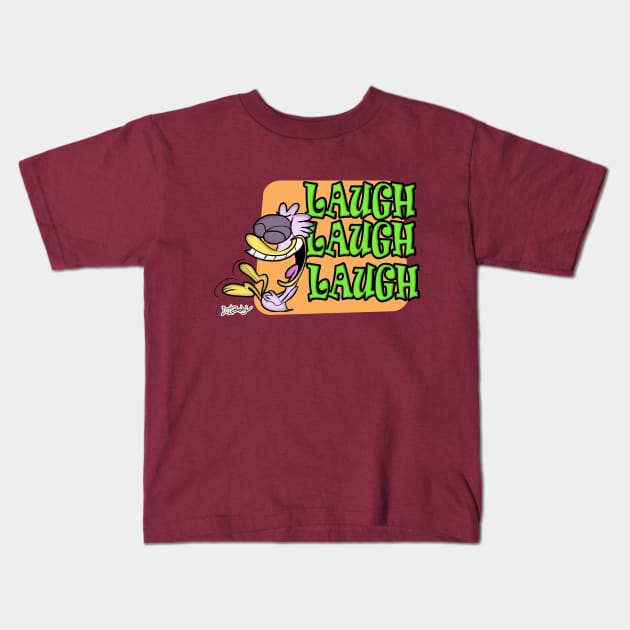 LAUGH, LAUGH, LAUGH Kids T-Shirt by D.J. Berry